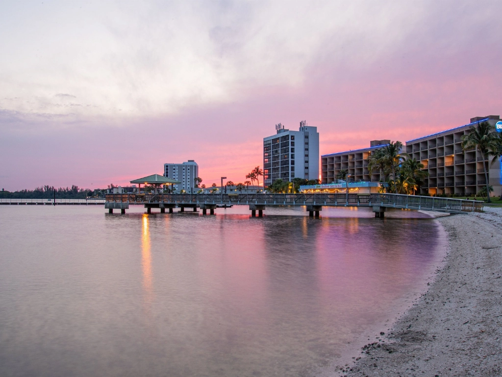 Beachside buildings in north forth myers